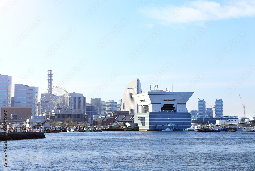 Φωτογραφία View of Yokohama city and Tokyo Bay, Japan