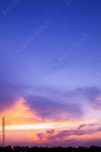 Fototapeta Naklejka Na Ścianę i Meble -  Majestic ​sky vertical., dramatic sky sunrise background.