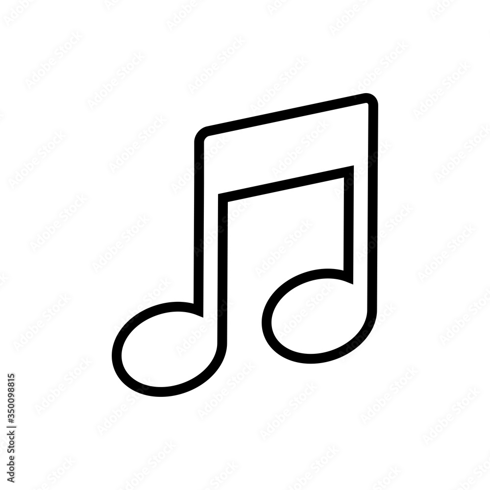 music note icon vector design template music note icon vector design template