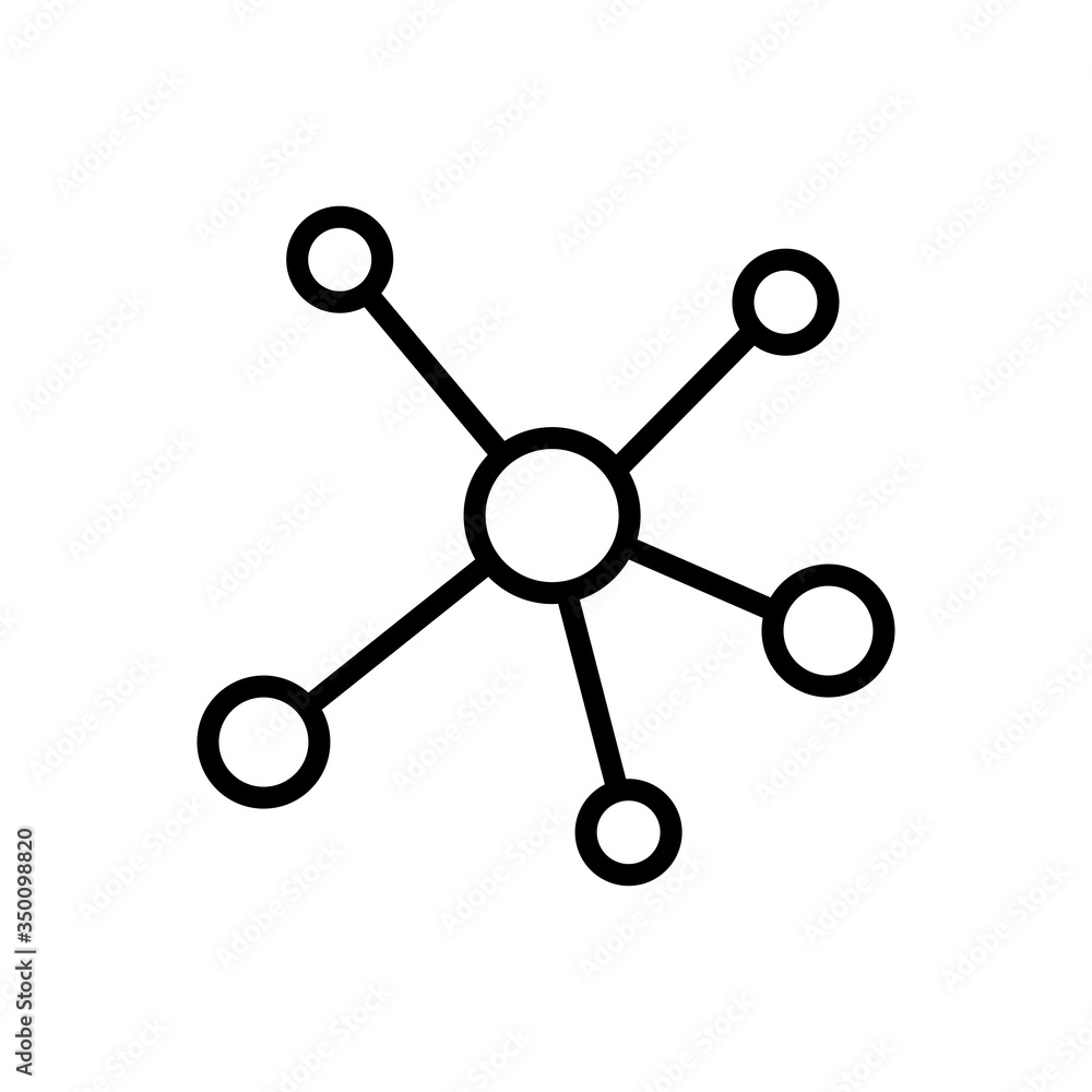 molecule - atom icon vector design template molecule - atom icon vector design template