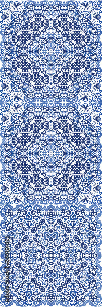 Fototapeta premium Portuguese ornamental azulejo ceramic.