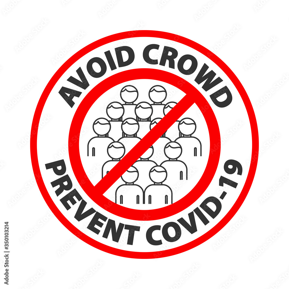 Avoid Crowd. Silhouette persons without mask over their face. Prevent COVID-19. Symbol can be used during coronavirus or covid outbreak. EPS10. Avoid Crowd. Silhouette persons without mask over their face. Prevent COVID-19. Symbol can be used during coronavirus or covid outbreak. EPS10.