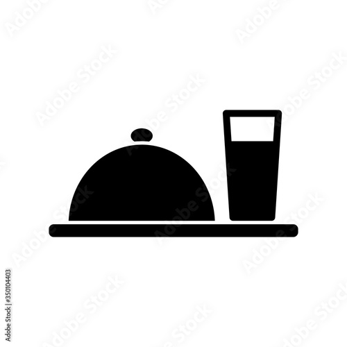 food tray - restaurant icon vector design template