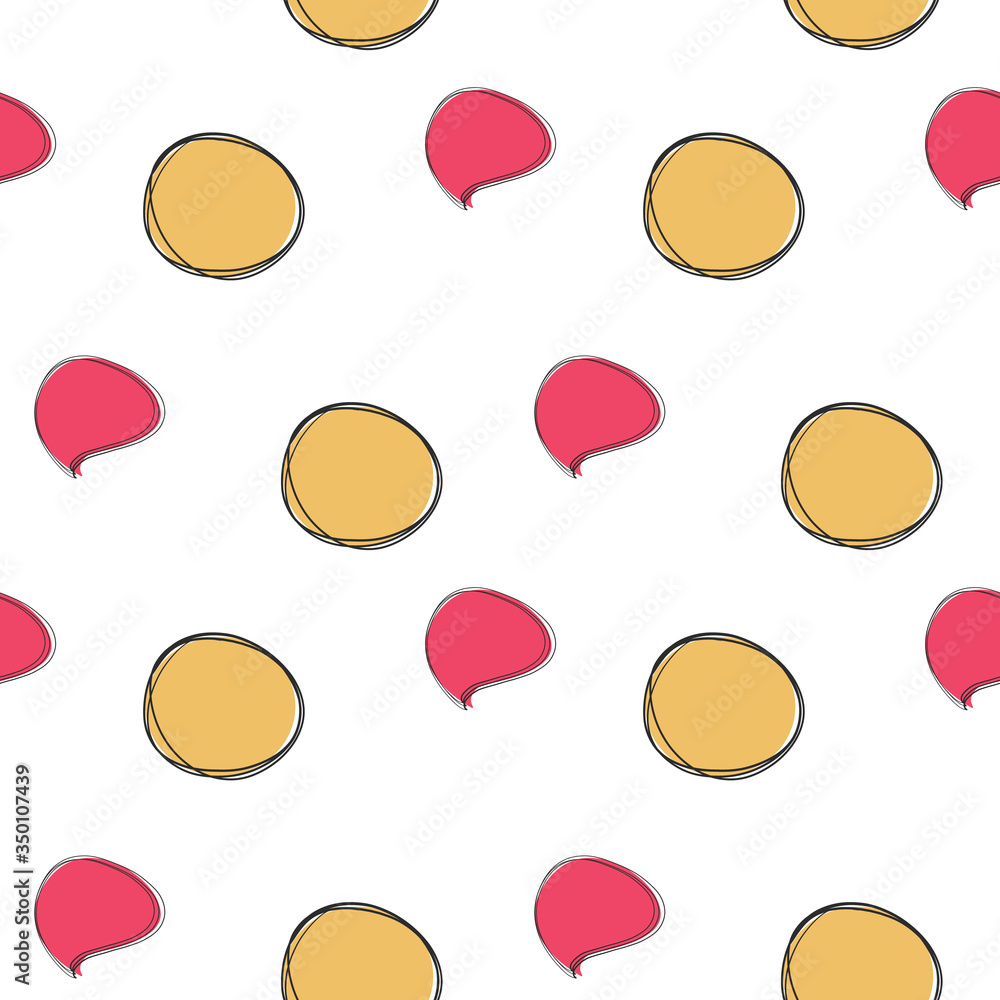 abstract background hand drawn doodle circles seamless pattern abstract background hand drawn doodle circles seamless pattern
