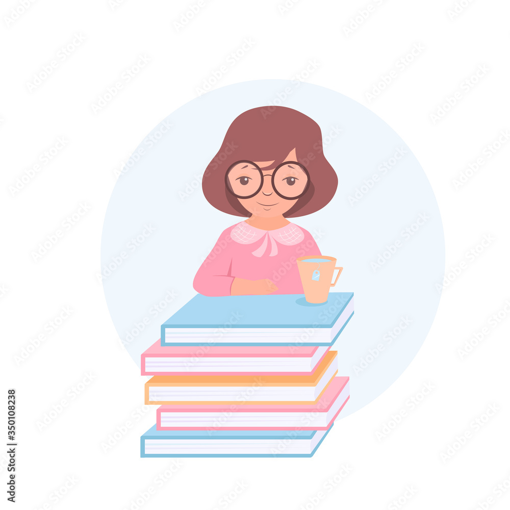 girl with books girl with books