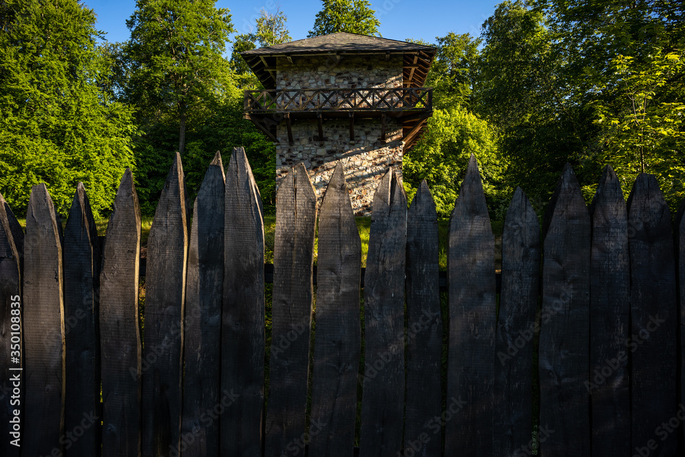 Naklejka premium Limeswachturm am Kastell Zugmantel