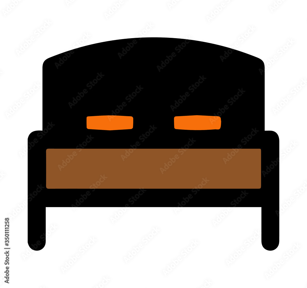 bed vector icon for app and web bed vector icon for app and web