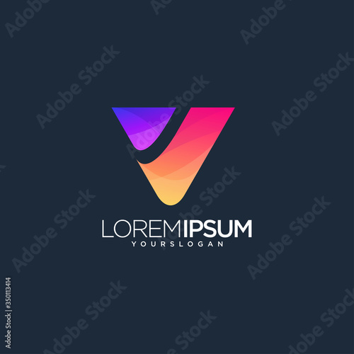Printv logo letter shape icon Free Download Printv logo letter shape icon - GFXLoad