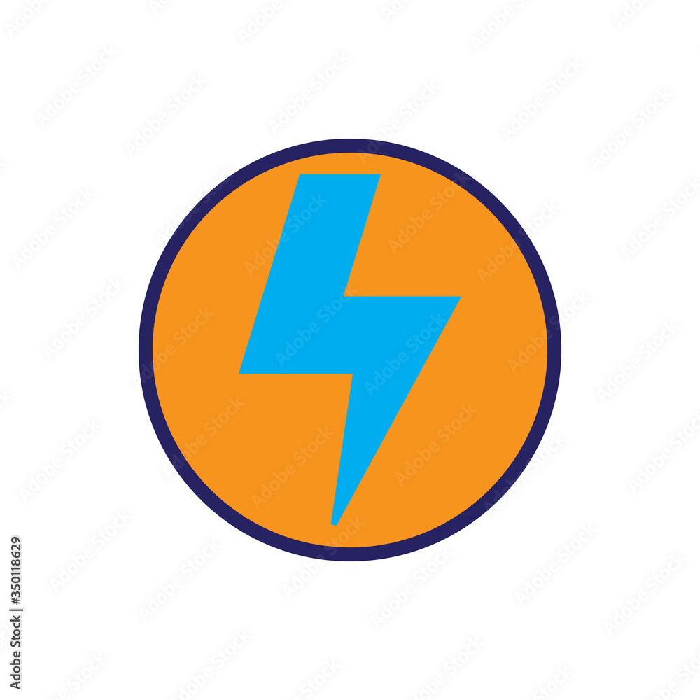 Power electric icon. Design template vector Power electric icon. Design template vector