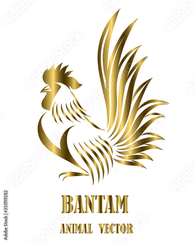 Logo of a bantam. It is standing eps 10
