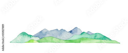 四季の山、夏、ロング