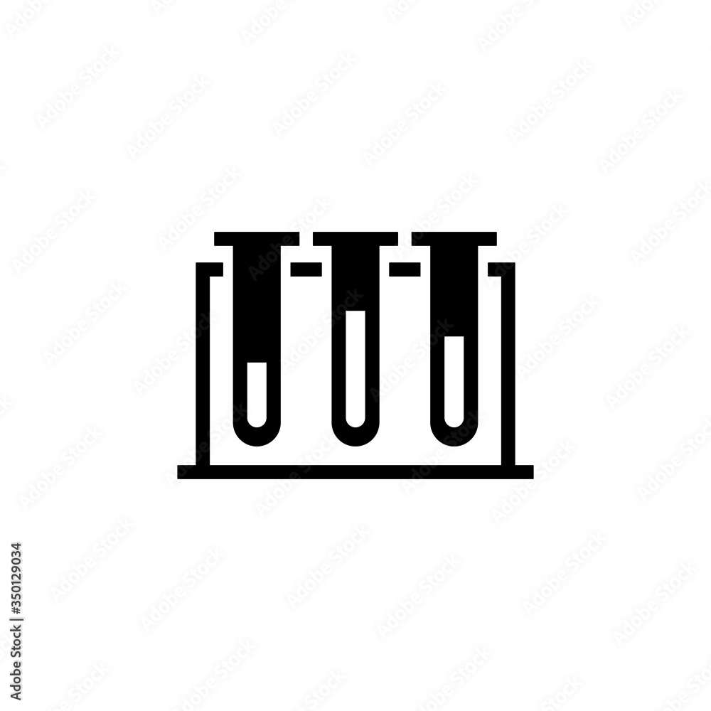 Medical samples in test tubes couple icon vector in black flat shape design isolated on white background, Vector icon eps 10 Medical samples in test tubes couple icon vector in black flat shape design isolated on white background, Vector icon eps 10