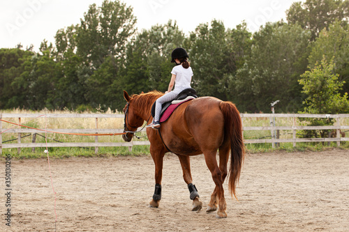 bambina scuola di equitazione