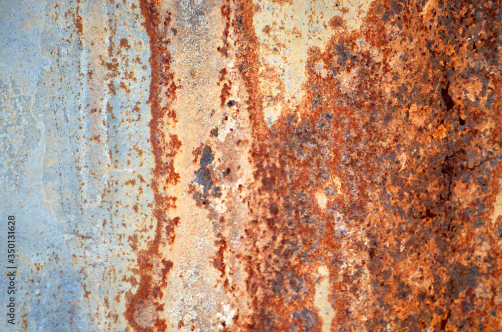 A fence made of old zinc