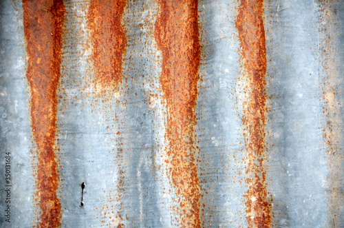A fence made of old zinc