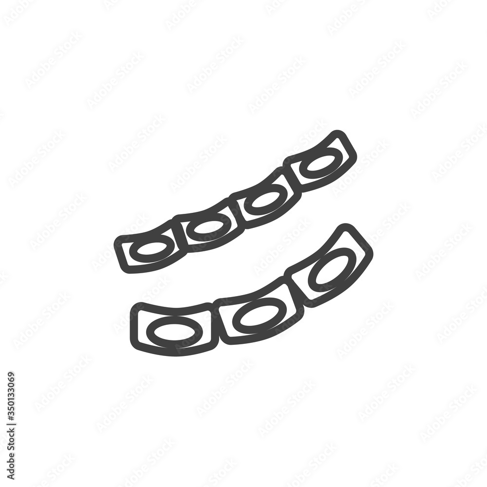 Anthrax bacillus line icon. linear style sign for mobile concept and web design. Anthrax bacteria outline vector icon. Symbol, logo illustration. Vector graphics Anthrax bacillus line icon. linear style sign for mobile concept and web design. Anthrax bacteria outline vector icon. Symbol, logo illustration. Vector graphics