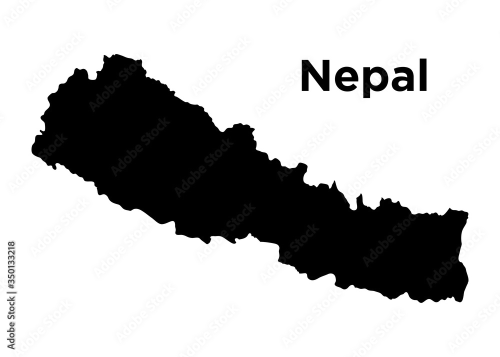 High detailed vector map - Nepal High detailed vector map - Nepal