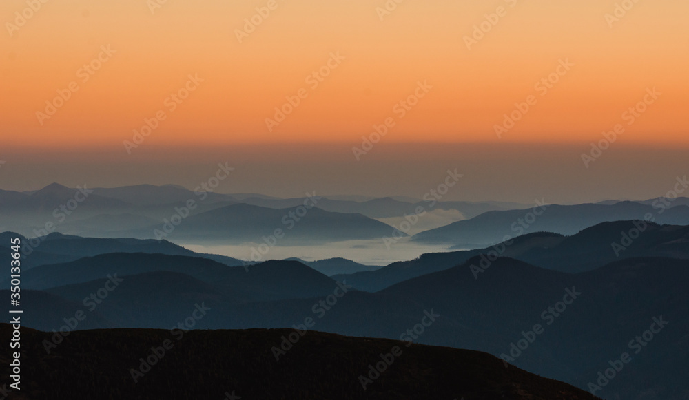 sunrise in the mountains sunrise in the mountains