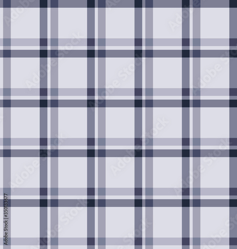 Japanese Gray Plaid Vector Seamless Pattern
