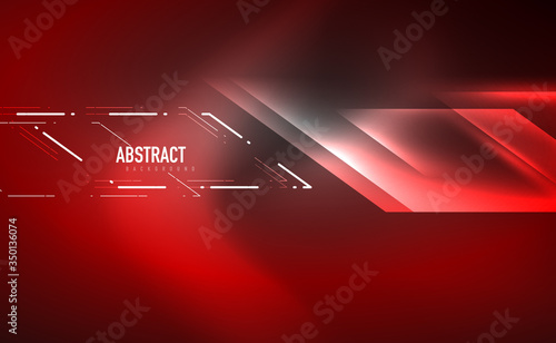 Dynamic neon shiny abstract background. Trendy abstract layout template for business or technology presentation, internet poster or web brochure cover, wallpaper