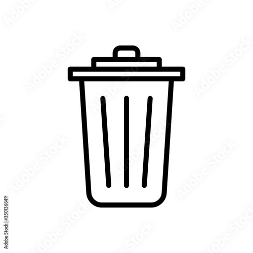 Trash Can Icon Design Vector Template