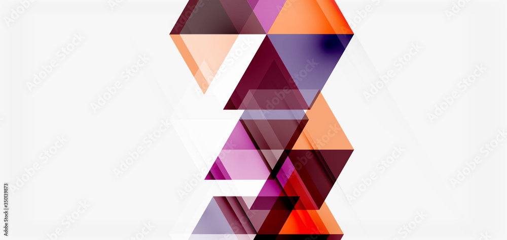 Geometric abstract background, mosaic triangle and hexagon shapes. Trendy abstract layout template for business or technology presentation, internet poster or web brochure cover, wallpaper Geometric abstract background, mosaic triangle and hexagon shapes. Trendy abstract layout template for business or technology presentation, internet poster or web brochure cover, wallpaper