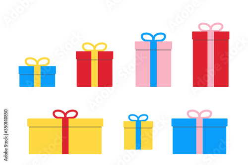 gift box present surprise ribbon icon vector