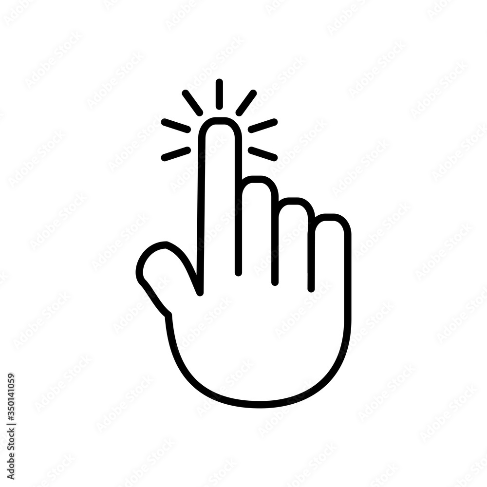 Touchscreen Icon Design Vector Template Touchscreen Icon Design Vector Template