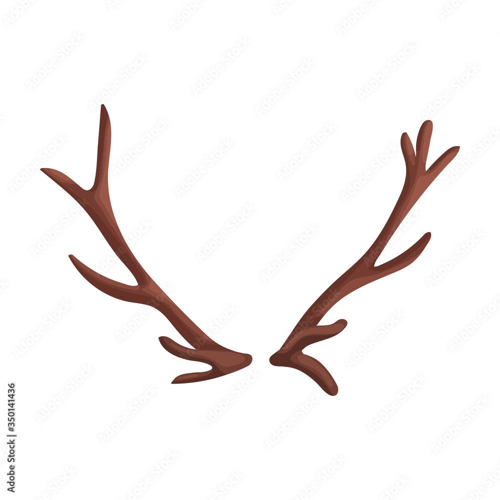 Elk horn vector icon.Cartoon vector icon isolated on white background elk horn. Elk horn vector icon.Cartoon vector icon isolated on white background elk horn.