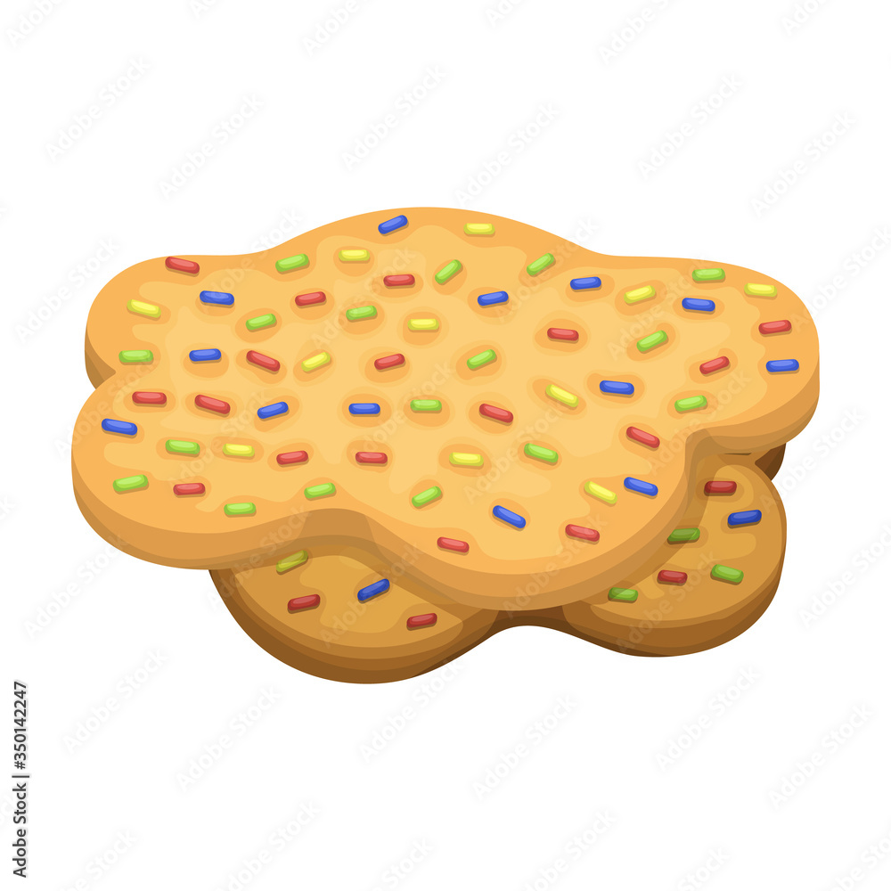 Cookies vector icon.Cartoon vector icon isolated on white background cookies. Cookies vector icon.Cartoon vector icon isolated on white background cookies.