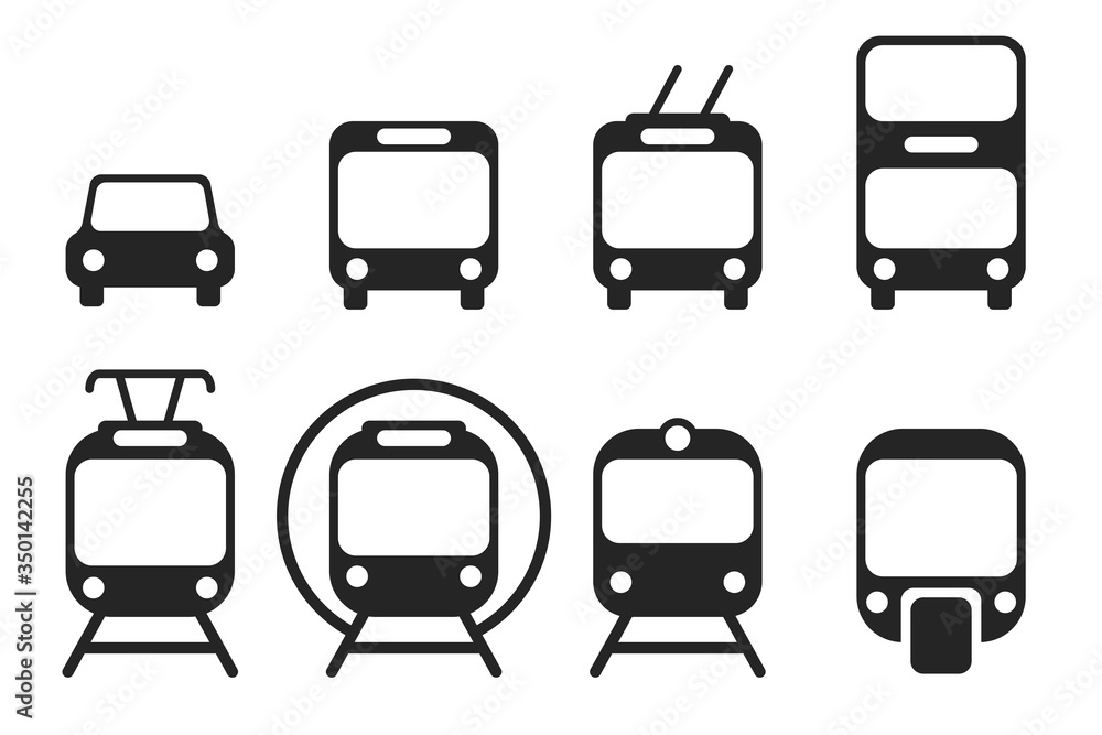 city public transport icon vector bus tram city public transport icon vector bus tram