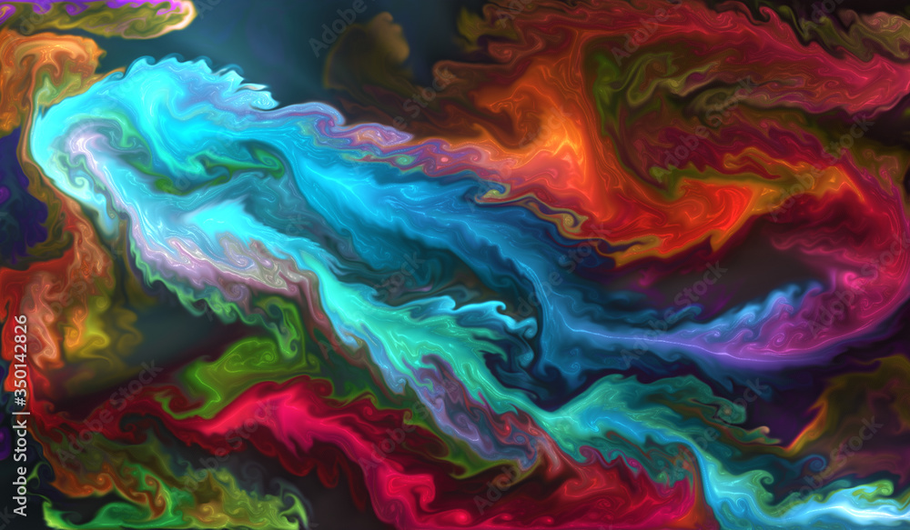 abstract colorful fractal background