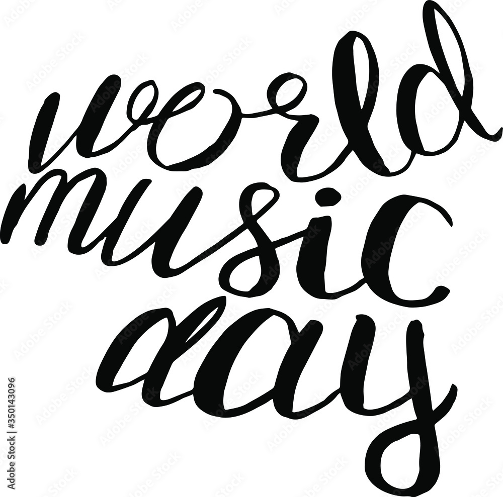 Happy world music day vector template. Design for banner, greeting card or print. Happy world music day vector template. Design for banner, greeting card or print.