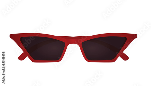 Cat eye sunglasses. vector illustration