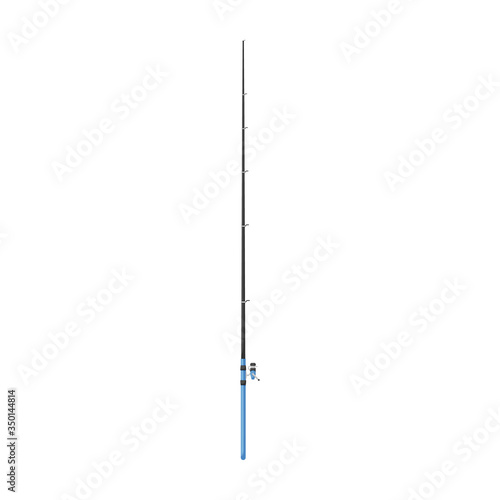 Fishing rod vector icon.Cartoon vector icon isolated on white background fishing rod.