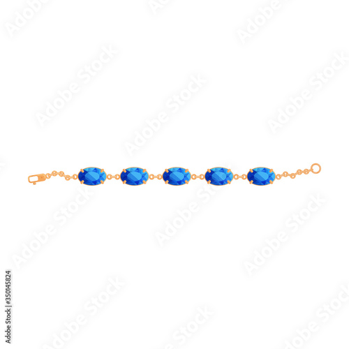 Gold bracelet vector icon.Cartoon vector icon isolated on white background gold bracelet.