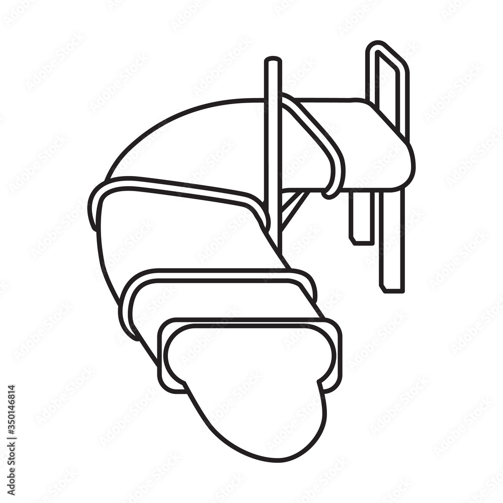 Water slide vector icon.Outline vector icon isolated on white background water slide . Water slide vector icon.Outline vector icon isolated on white background water slide .