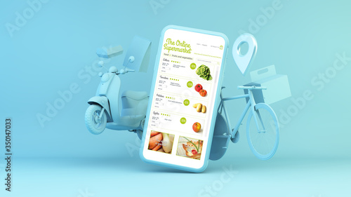 Konstfotografi online supermarket delivery app