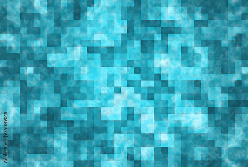 blue mosaics