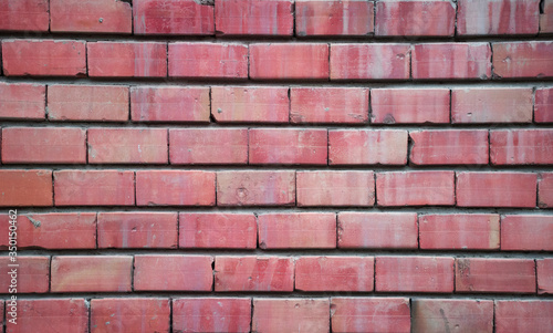 Old red brick wall texture  abstract background