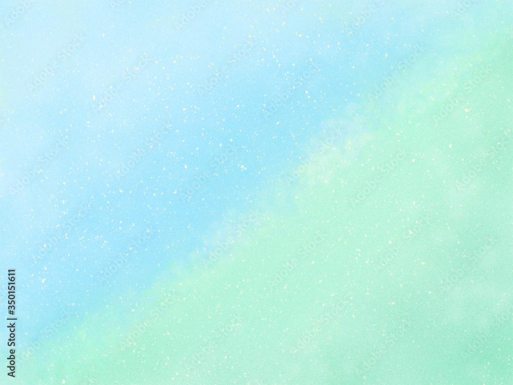 Obraz premium 斜めツートーン背景(水色と緑色)