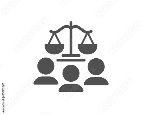 Fotografie Court jury icon