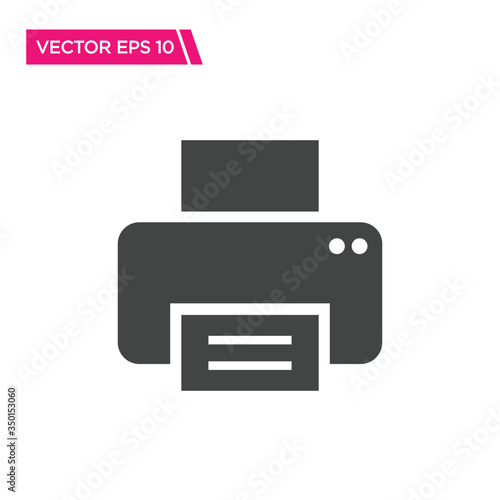 Printer Icon,Fax Icon, Vector Icon, Flat Design