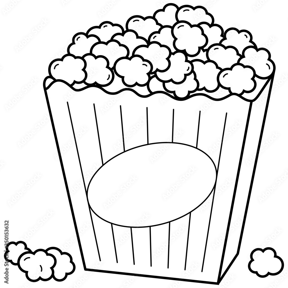 Popcorn tub Stock Vector Adobe Stock