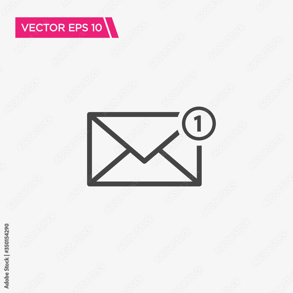 Message Notification Icon Design, Vector EPS10 Message Notification Icon Design, Vector EPS10