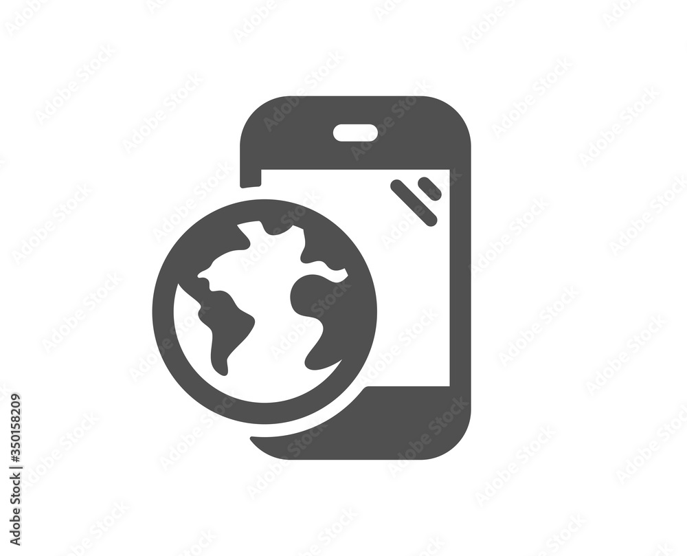 Mobile internet icon. Online business sign. Phone device symbol. Classic flat style. Quality design element. Simple mobile internet icon. Vector Mobile internet icon. Online business sign. Phone device symbol. Classic flat style. Quality design element. Simple mobile internet icon. Vector