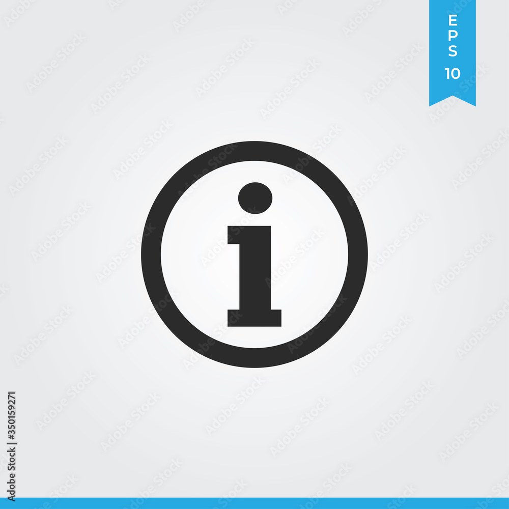 Information vector icon, simple sign for web site and mobile app. Information vector icon, simple sign for web site and mobile app.