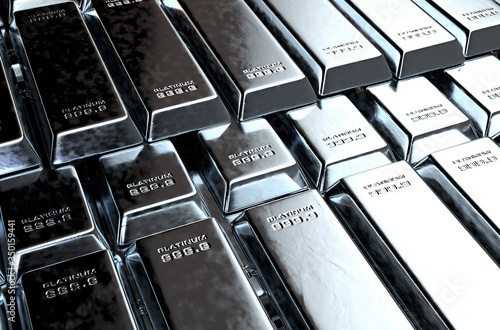 Canvastavla Platinum Ingot Pile