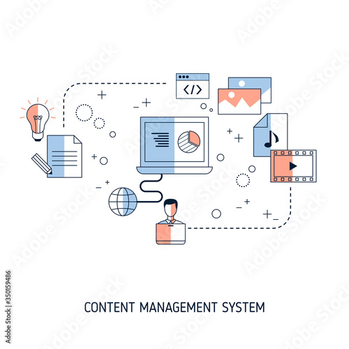 Content Management System concept.