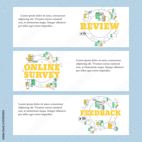 Online review, Online survey and Customer feedback